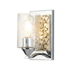 Bocage 1 Light Wall Sconce In Polished Chrome And Silver