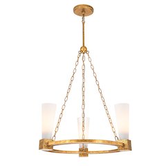 Kristy 3 Light Chandelier Gold