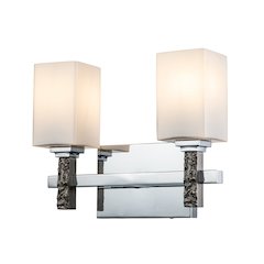 Jack 2 Light Bath Bar in Polished Chrome
