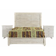 Gridley King Bed in White Wash
