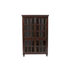 Aspen Glass Cabinet in Brown