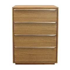 Sarasota 4 Drawer Dresser in Natural Oak