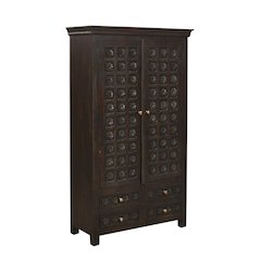 Anisa Tall Cabinet - Antique Brown
