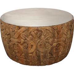 Carter Cocktail Table with Zinc Top