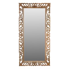 Margo Mirror in Natural Finished Handcarved Solid Wood