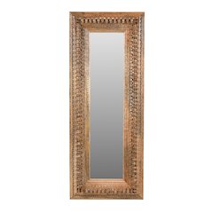 Ayla Mirror in Natural Finished Handcarved Solid Wood