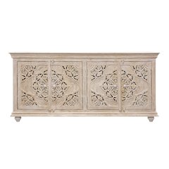 Carter Eagle 4-Door Sideboard in Distressed White