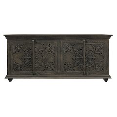Carter Eagle 4-Door Sideboard in Distressed Gray