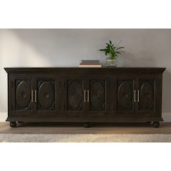 Athena 6-Door Sideboard in Antique Black