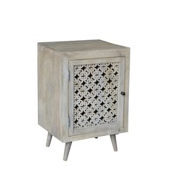 Halle Hand-carved Nightstand
