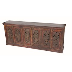 Arvada 6 Carved Doors Buffet in Brown