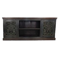 Arvada 2 Carved Door Plasma in Brown