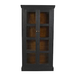 Peachtree 2-Door Cabinet in Charcoal Gray