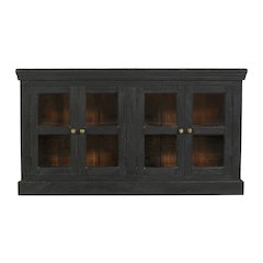 Peachtree 4-Door Sideboard in Charcoal Gray