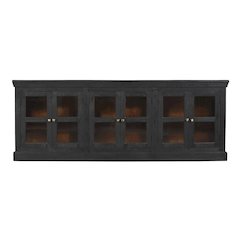Peachtree 6-Door Sideboard in Charcoal Gray