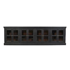 Peachtree 8-Door Sideboard in Charcoal Gray