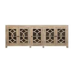 Bayside Canal 5-Door Sideboard in White Wash