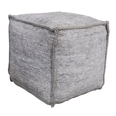 Contemporary Lia Gray Pouf