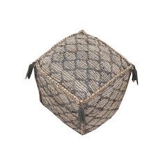 Contemporary Circe Pouf in Taupe
