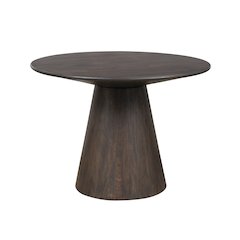 Jaden 42" Solid Wood Dining Table in Charred Ember Finish