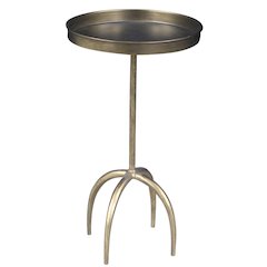 Jasper Side Table in Brass Plated Iron
