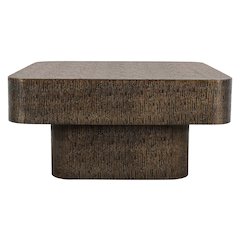 Landon 36" Cocktail Table in Stamped Brass