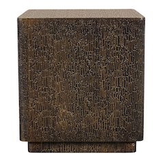Landon End Table in Stamped Brass