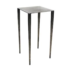 Modern Sheridan Noah Side Table in Antique Nickel