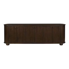 Astrid 6-Door Sideboard in Barista Brown