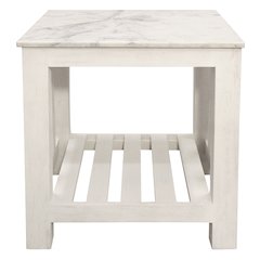 Bellamy Marble End Table in Sur Tone