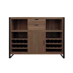 Gail Wine & Bar Console in Gray Wash