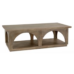 Archie Solid Wood Coffee Table in North Creek Brown