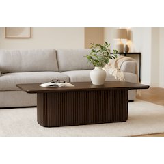 Odin Cocktail Table in Charred Ember