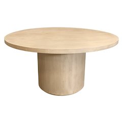 Flagstaff 60" Round Dining Table in Stone Natural