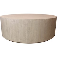 Flagstaff 48" Round Cocktail Table in Stone Natural
