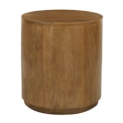 Flagstaff Round Side Table in Spice Tan