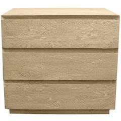 Flagstaff 3-Drawer Nightstand in Stone Natural
