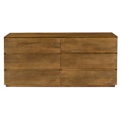 Flagstaff 6-Drawer Dresser in Spice Tan