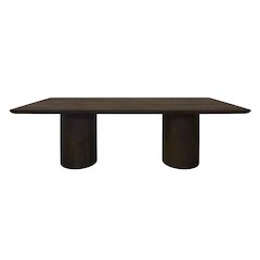 Sullivan 96" Solid Wood Rectangular Dining Table in Dark Brown Finish