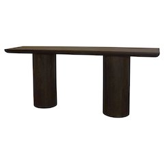 Sullivan 72" Solid Wood Console Table in Dark Brown Finish