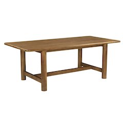 Augustus Rectangular Dining Table in Spice Tan