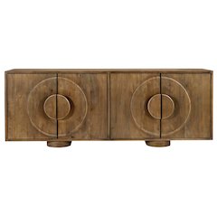 Augustus 4-Door Sideboard in Spice Tan