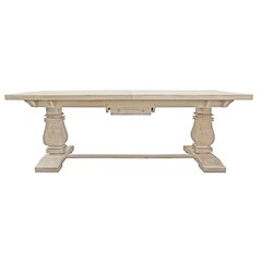 Benedict Extension Dining Table in White Wash