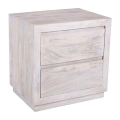 Sarah 2 Drawer Nightstand - Brushed Ivory