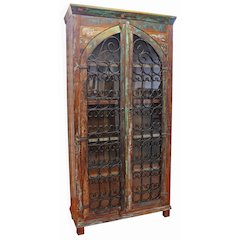 Trinidad Iron Jali Tall Cabinet