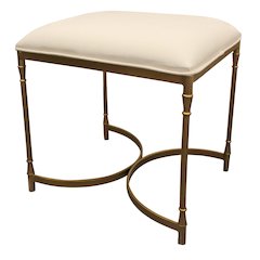 Modern Honeyville Stool with Ivory Cushion