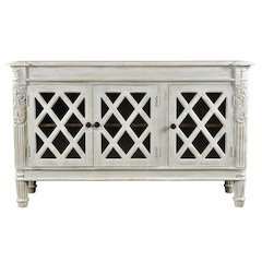 Carmenita Carlyle 3-Door Sideboard in Antique White