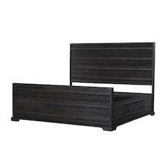Carmenita Eastern King Bed - Rich Umber