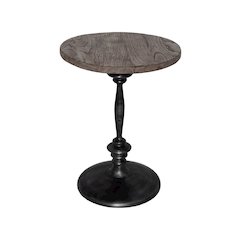Bayside Jensen 16" Round Oak Side Table