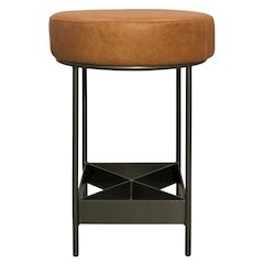 Emmett Counter Stool in Tan Leather